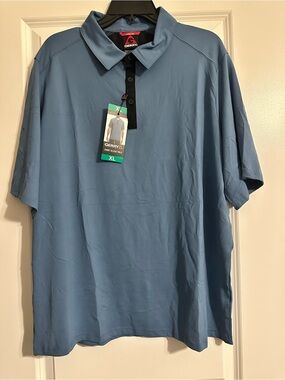 Gerry Weber Men’s Slate Blue Polo with Black Placket